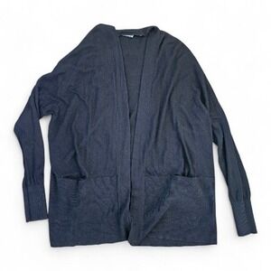 Vince Silk Cashmere Blend Quiet Luxury Old Money Lightweight Open Cardigan sz M